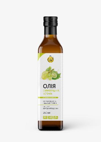 Олія з виноградних кісточок першого холодного віджиму, ТМ "Корисна олія"