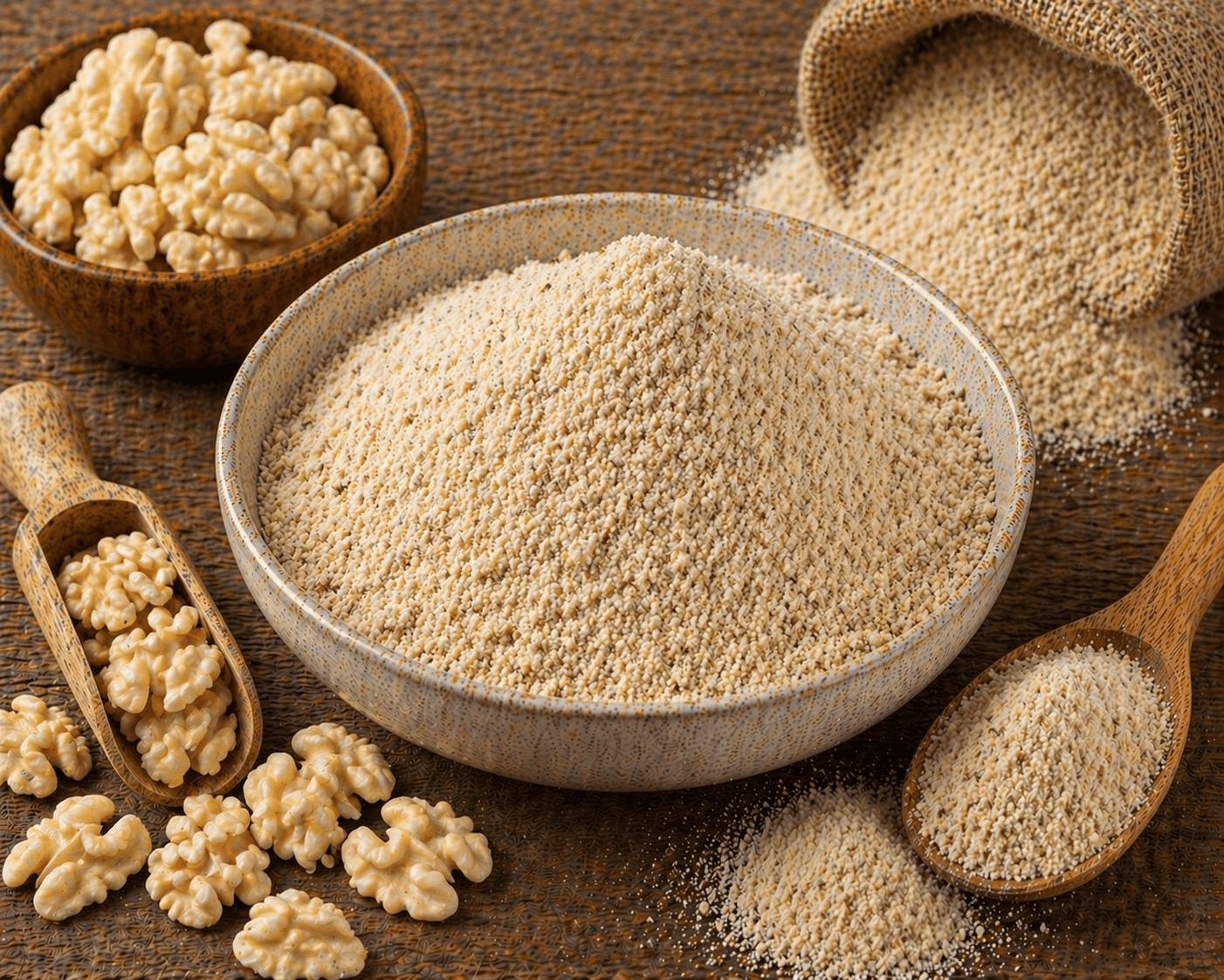 Борошно з бланшованого Волоського горіху ТМ Корисне борошно