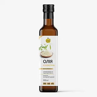 Олія кунжутна, першого холодного віджиму, ТМ "Корисна олія"